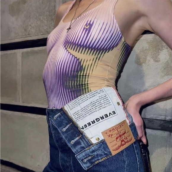 Y/Project X Jean Paul Gaultier Body Morph Tank Top - Picture 2 of 5